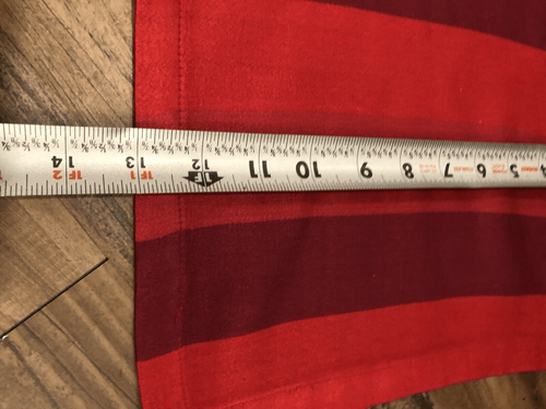 XOCHI Red And Deep Red Burgandy Wide Stripe Table Runner 88” X 13” Luxurious - Picture 11 of 13