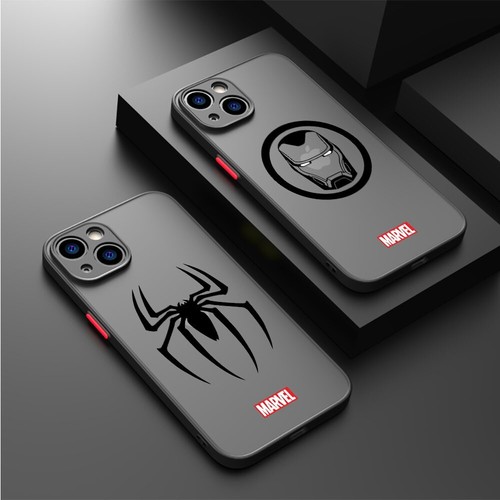Marvel Avengers Hero Logo Matte Cover Luxury Case for iPhone