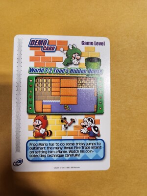 Super Mario Advance 4: Level Card- World 7-2 Toads Hidden House