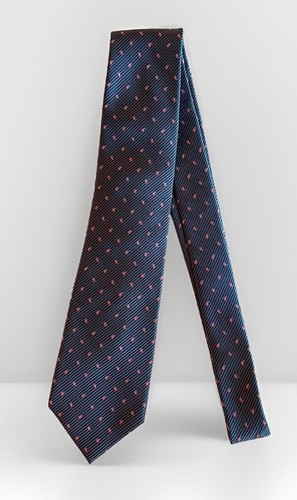 Jeff Banks London Blue Foulard Pink Petal Long Tie 62” x 3 1/2” - Picture 3 of 12