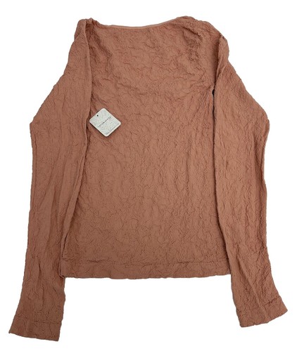 Free People Women's Have It All Long Sleeve Top Smoke Rose Size M/L New - Picture 6 of 10