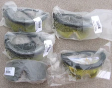 Lot 4 Pair Guard-Dogs PureBreds Foam Lined Safety Riding Biker Glasses GoldSmoke