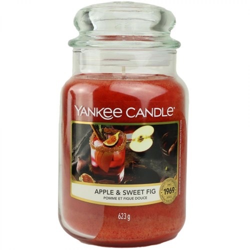 Yankee Candle Duftkerze Apple & Sweet Fig im Glas Jar 623 g Housewarmer - Bild 2 von 2