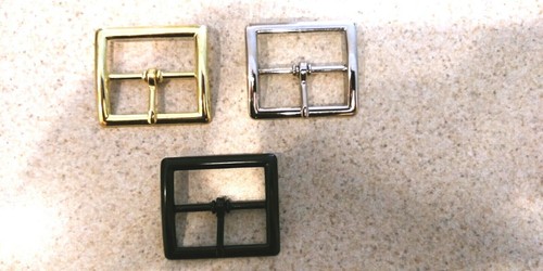 Garrison Belt Buckle Replacements For  Work Duty Belts Black and Chrome - Picture 1 of 2