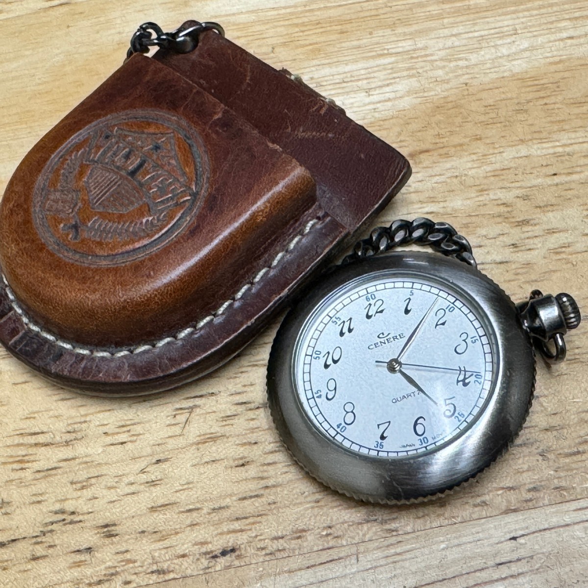Leather pocket watch online
