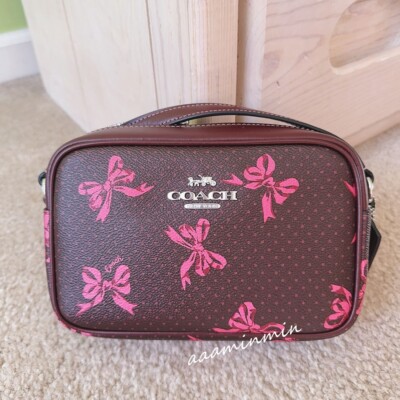 国内即発COACH ジェイミー ボウプリント ミニカメラバッグ CAA97 NWT Coach Mini Jamie Camera Bag With Bow Print CAA97 | eBay