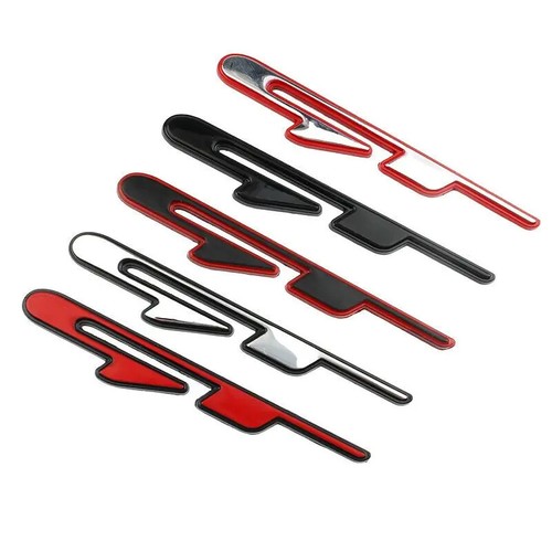 GT Line 3D ABS Chrome Badge Emblem Sticker Decal - Picture 3 of 17