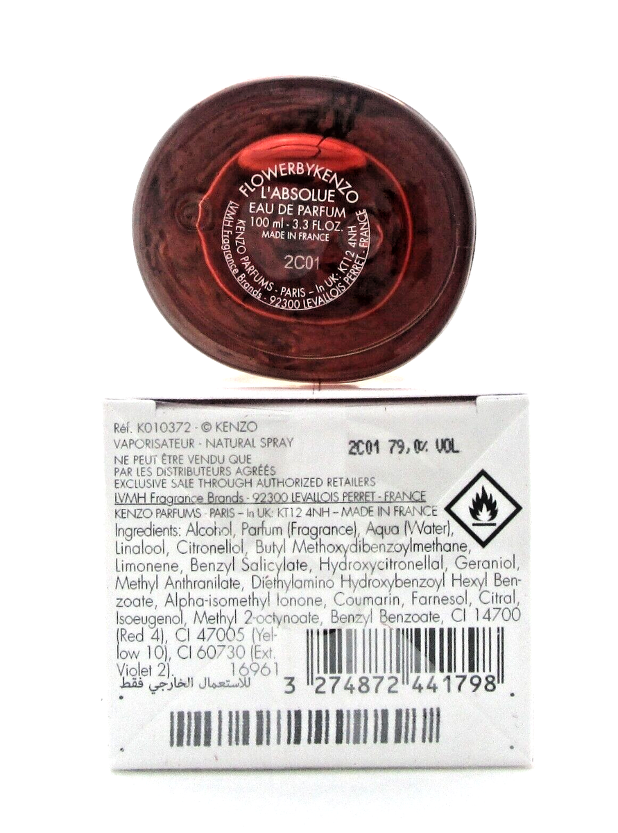 Flower by Kenzo L'ABSOLUE 3.3 oz. Eau de Parfum Spray for Women