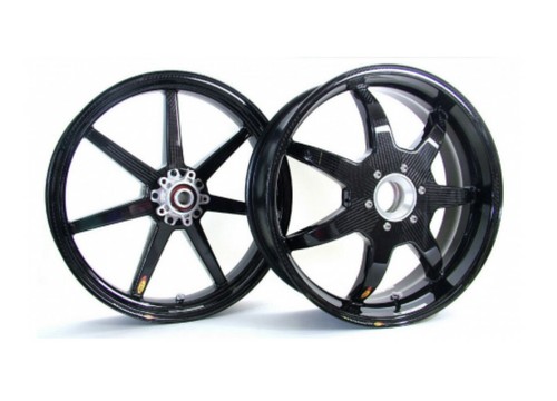 BST 7-Spoke Carbon Fiber Front Rear Rims Wheels Kawasaki Ninja H2 H2R H2 SE SX - Picture 2 of 4