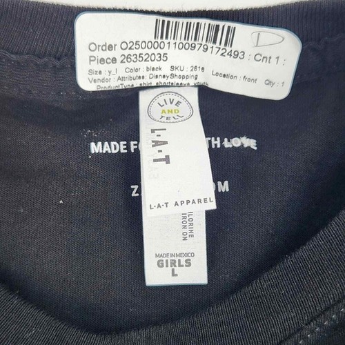 Disney Descendants Wicked Friends Mal Evie Black T-Shirt Tee Girls Size Large - Picture 6 of 6