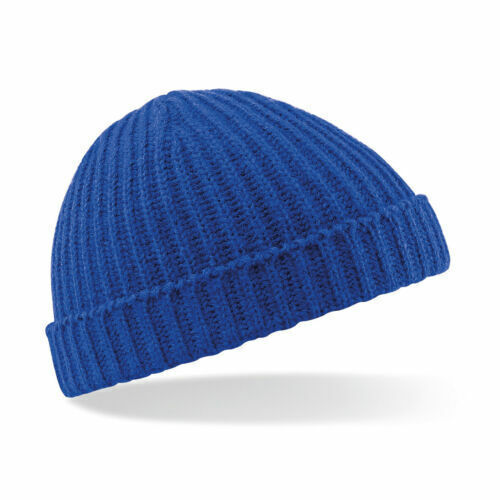 Trawler Beanie Wooly Knitted Fisherman Hat Beechfield Retro Vintage Style Ski - Picture 4 of 13