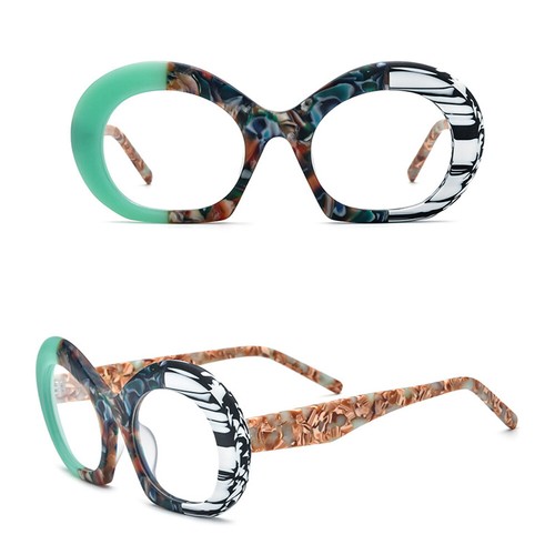 Retro Acetat bunte einzigartige Lesebrille Lesebrille für Damen +0,5~6,0 - Bild 15 von 20