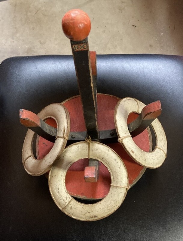 Schoenhut Anchor Quoits Collectors Club  Roly Poly Toy Antique Rare