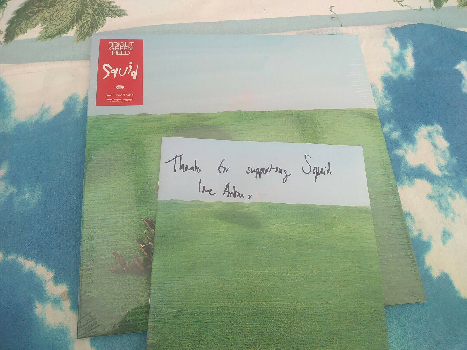 SQUID - BRIGHT GREEN FIELD 2LP GREEN VINYL + SIGNED BOOKLET;;;@