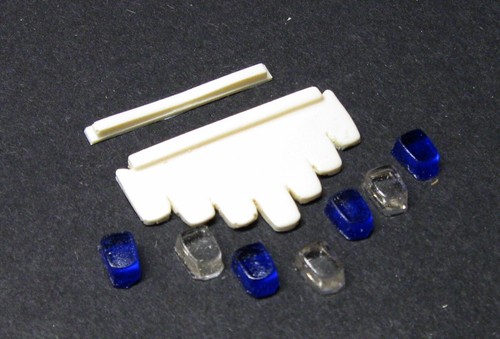 1:24 1:25 scale model resin blue clear police Vector lightbar - Picture 2 of 3