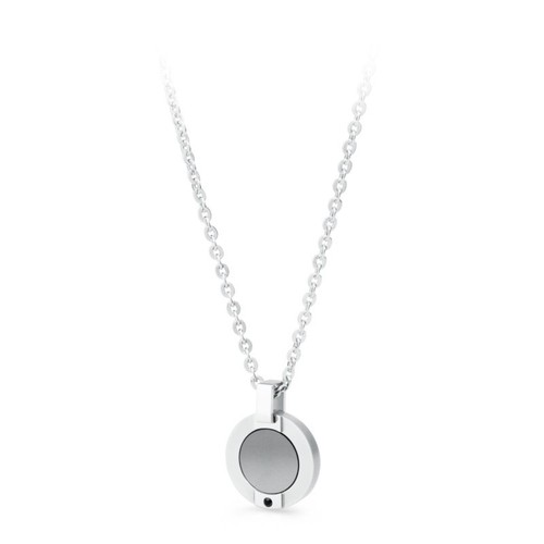 S'AGAPO GREY COLLANA ACCIAIO DA UOMO CON CIONDOLO TONDO E CRISTALLO SGR01 (0133) - Imagen 1 de 2