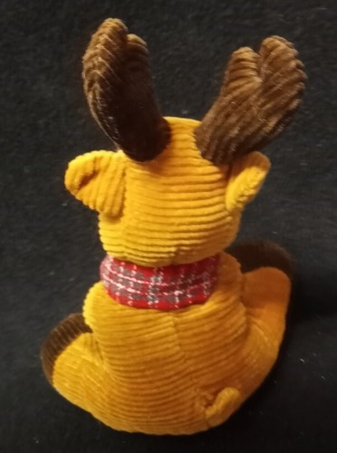 Pottery Barn Kids PBK Corduroy Reindeer Plush Stuffed Deer 8" w/Scarf RETIRED - Picture 3 of 12