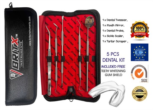 Dental Teeth Cleaning Kit Remover Care Tooth Scraper Tools Dentist Floss Plaque - Picture 11 of 13
