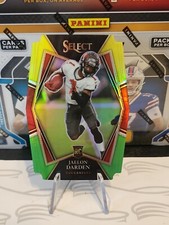 Jaelon Darden 2021 Panini Select PREMIER LEVEL YELLOW GREEN PRIZM DIECUT Rookie