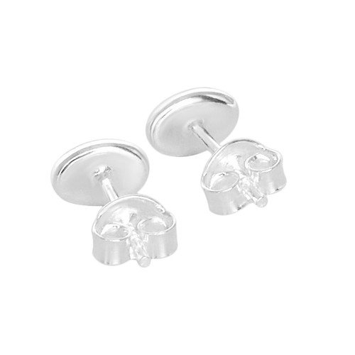 Orecchini a borchie piccoli ovali argento sterling puro 925 vero ambra baltica ovale ambra - Foto 3 di 5