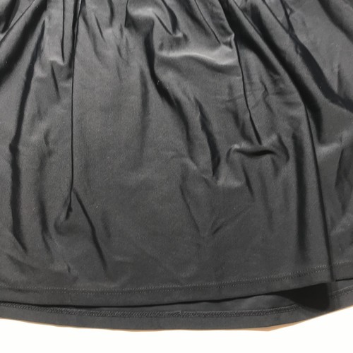 Black Swim Tankini Top Gathered Twist Front Padded Built-In-Bra Womens Size XL - Picture 4 of 10