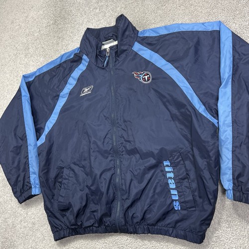 Vintage Tennessee Titans Jacket Mens XL Reebok Blue Lined Windbreaker Athletic - Picture 2 of 15