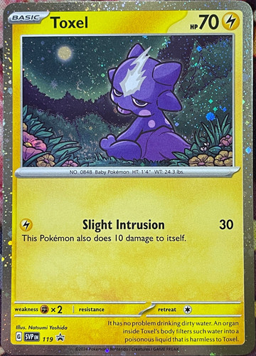 Toxel Cosmos Holo Black Star Promo - SVP119 - Scarlet & Violet Pokemon 2024