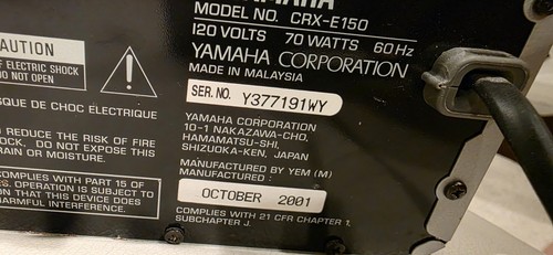 Altavoces Yamaha Receptor CD-AM/FM Sonido Natural CRX-E150 y NX-E150 LEER Descripción - Imagen 13 de 20
