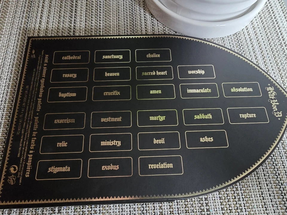 Kat Von D Saint & Sinner Eyeshadow Palette 24 Shades NEW in Box Discontinued - Image 4 of 4