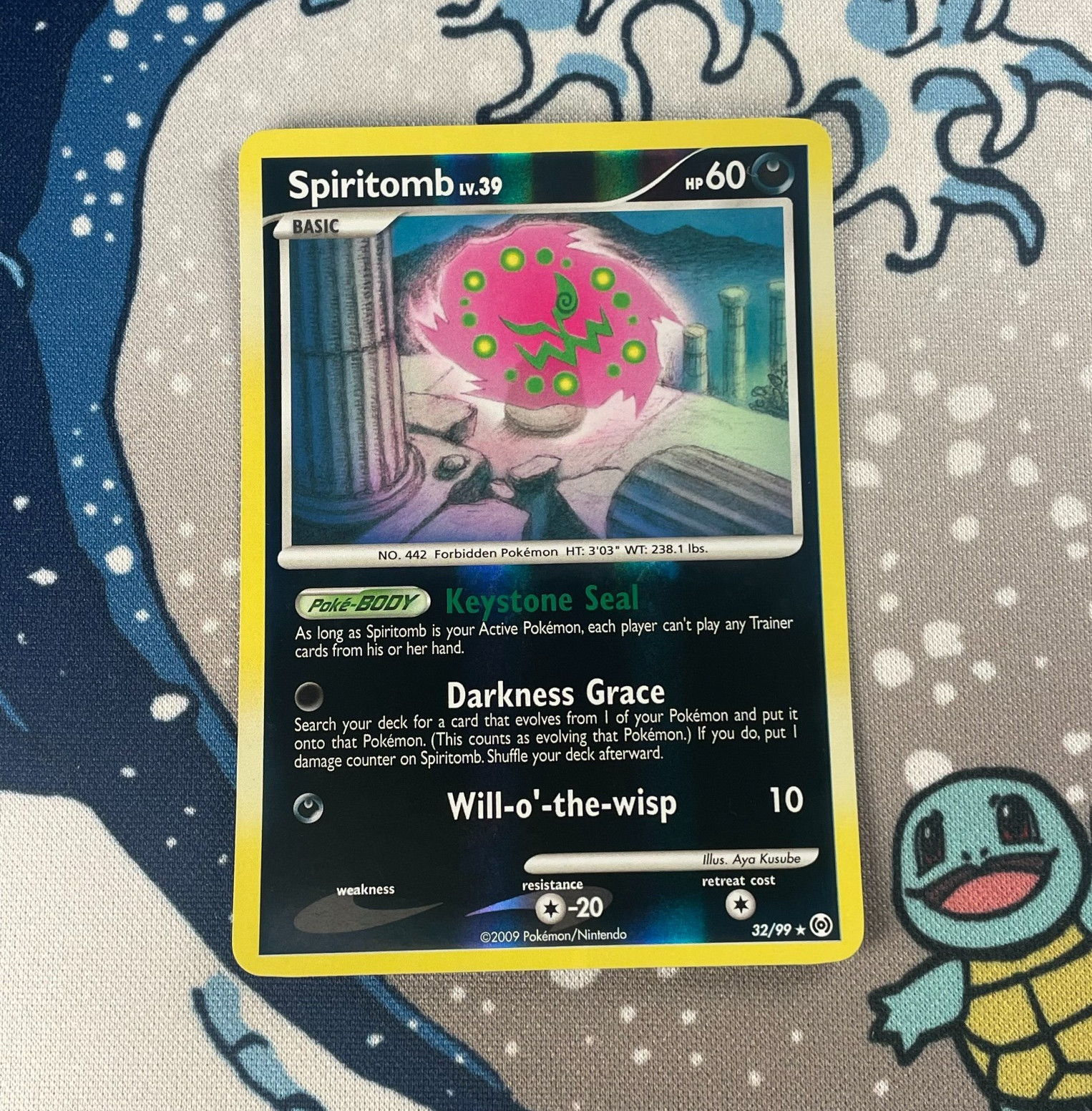 Spiritomb 32/99 Reverse Holo Rare Platinum Arceus Pokemon Card 2009 LP/NM