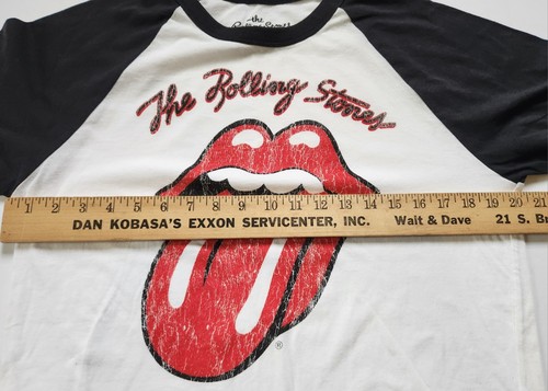 The Rolling Stones Raglan Band T Shirt Sz Large Vintage Style NWT - Picture 6 of 8