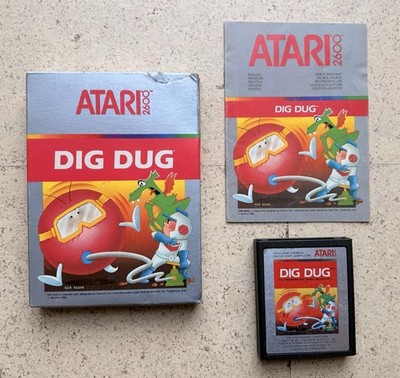 Atari 2600 Spiel   Dig Dug   in OVP PAL getestet