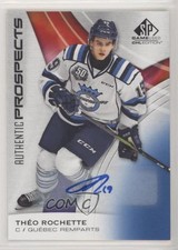 2019-20 Upper Deck SP Game Used CHL Edition Blue Theo Rochette #42 Auto n1u