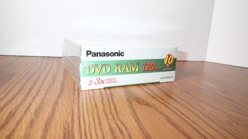 NEW Panasonic DVD-RAM LM-AF120LU10 2-3 speed 120min 4.7GB 10 PACK Sealed - Picture 3 of 3