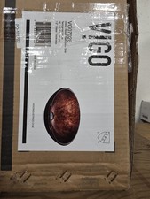 Vigo VG07028 Giovanni 17" Circular Glass Vessel Sink - Mahogany Moon