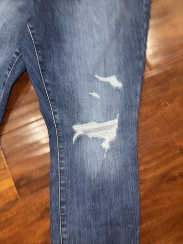 Damen UNIVERSAL THREAD Jeans Größe 16S neu mit Etikett hoher Bund Distress Skinny Super Stretch - Bild 2 von 6