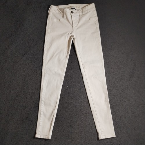 American Eagle Jeggings Womens 4 (UK 8) Next Level Stretch Logo Button Zip Jeans