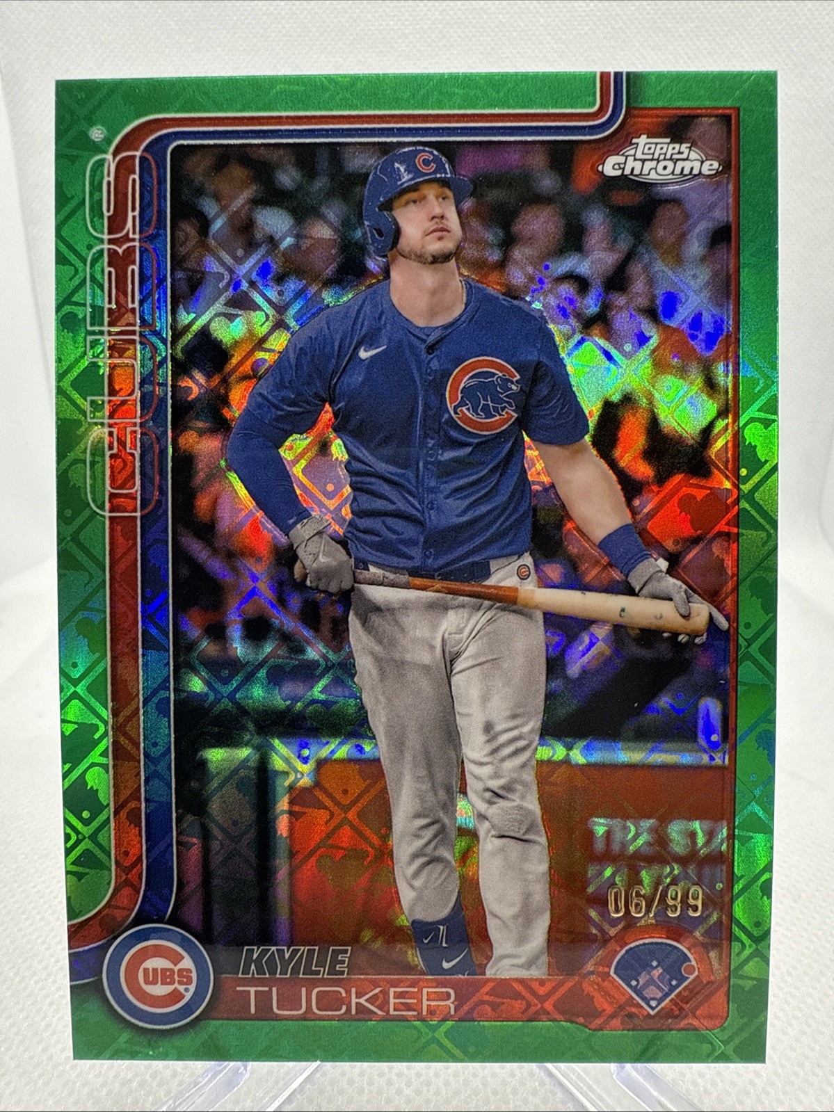 2025 Topps Chrome - Kyle Tucker #103 Green Logofractor /99