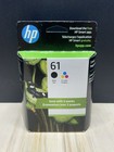 Genuine HP 61 Black & Tri-Color Ink Cartridges Combo NEW SEALED April 2026