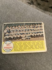 1958 Topps - First Series Checklist Brooklyn Dodgers #71