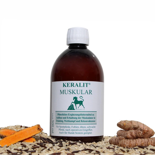Keralit Ergänzungsfuttermittel Muskular für gesunde Muskulatur bei Pferden 500ml - Bild 2 von 4