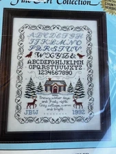 NEW Snowy Winter Sampler, Cross Stitch Kit