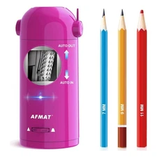 Electric Pencil Sharpener Fully Automatic Sharpeners Rechargeable Hands-Free New