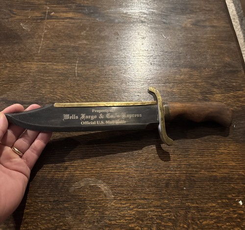 Bowie Knife Wells Fargo Express Official U.S. Mail USPS Postal Letter Opener - Picture 1 of 22
