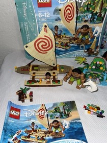 Lego Lot Disney 41150 Moana’s Ocean Voyage 41149 Moana Island Adventure + Poster