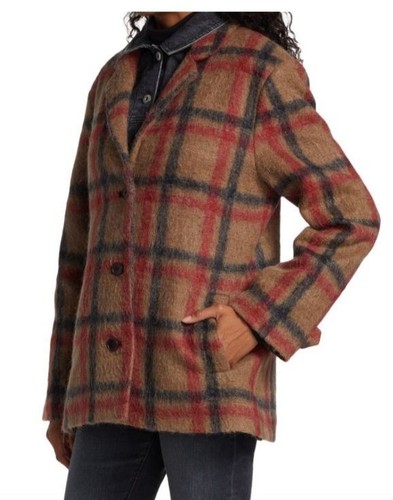 Jonathan Simkhai Standard Denim & Mohair Layered Coat XS - Picture 3 of 7