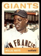 1964 Topps Baseball #150 Willie Mays GD *g1
