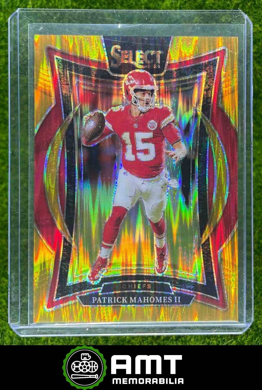 Patrick Mahomes II 2024 Panini Select 2/10 Concourse Gold Shock Chiefs #33