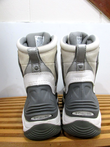 Botas de nieve Columbia para mujer talla 9,5 blancas grises impermeables Omni-Tech - Imagen 7 de 9