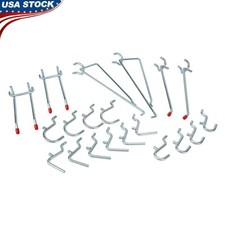 20 Pack Peg Hook Assortment Durable Steel Tool Organizer Pegboard Storage New